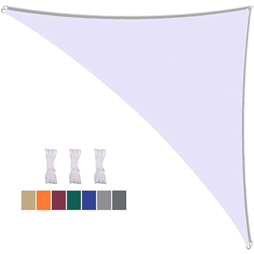 16x16x23ft Triangle Sun Shade Sail - Waterproof Canopy with 95% UV Protection for Outdoor Patio, Garden, Yard, Lawn, Pool Party, Deck Awning