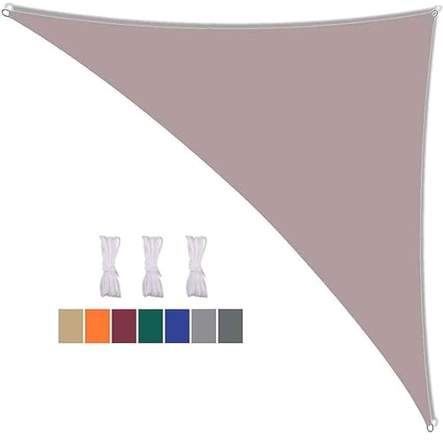 16x16x23ft Triangle Sun Shade Sail - Waterproof Canopy with 95% UV Protection for Outdoor Patio, Garden, Yard, Lawn, Pool Party, Deck Awning