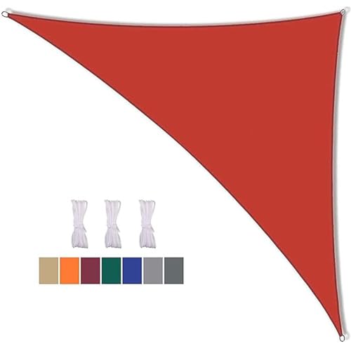 16x16x23ft Triangle Sun Shade Sail - Waterproof Canopy with 95% UV Protection for Outdoor Patio, Garden, Yard, Lawn, Pool Party, Deck Awning