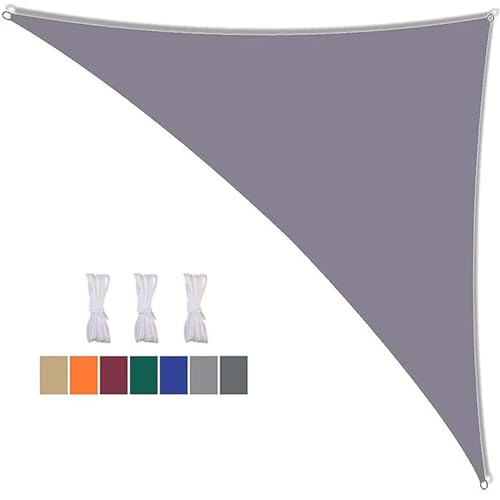 16x16x23ft Triangle Sun Shade Sail - Waterproof Canopy with 95% UV Protection for Outdoor Patio, Garden, Yard, Lawn, Pool Party, Deck Awning