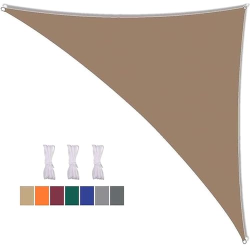 16x16x23ft Triangle Sun Shade Sail - Waterproof Canopy with 95% UV Protection for Outdoor Patio, Garden, Yard, Lawn, Pool Party, Deck Awning