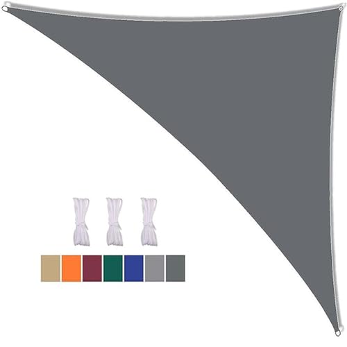 16x16x23ft Triangle Sun Shade Sail - Waterproof Canopy with 95% UV Protection for Outdoor Patio, Garden, Yard, Lawn, Pool Party, Deck Awning