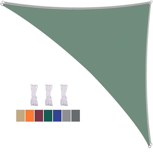 16x16x23ft Triangle Sun Shade Sail - Waterproof Canopy with 95% UV Protection for Outdoor Patio, Garden, Yard, Lawn, Pool Party, Deck Awning