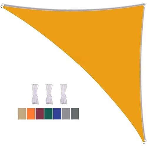 16x16x23ft Triangle Sun Shade Sail - Waterproof Canopy with 95% UV Protection for Outdoor Patio, Garden, Yard, Lawn, Pool Party, Deck Awning