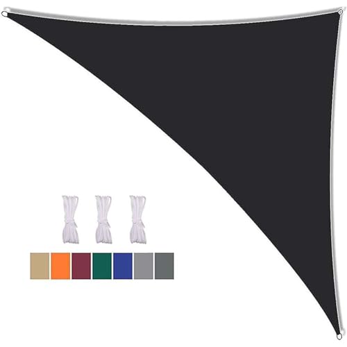16x16x23ft Triangle Sun Shade Sail - Waterproof Canopy with 95% UV Protection for Outdoor Patio, Garden, Yard, Lawn, Pool Party, Deck Awning