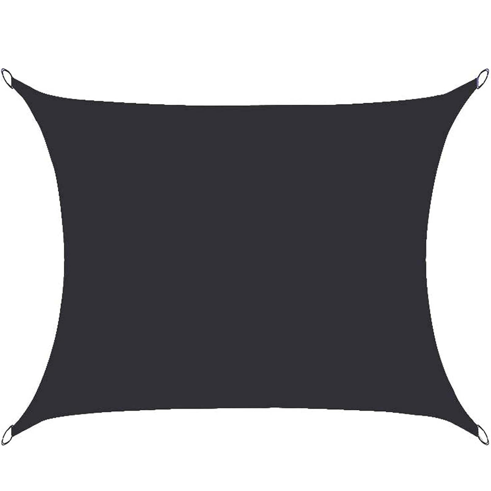 Waterproof Rectangle Sun Shade Sail Canopy, UV Resistant 95% UV Block Heavy Duty Outdoor Shade Cloth, Garden Shade Cover Awning Shelter with Rings, for Patio, Backyard, Pool, Deck