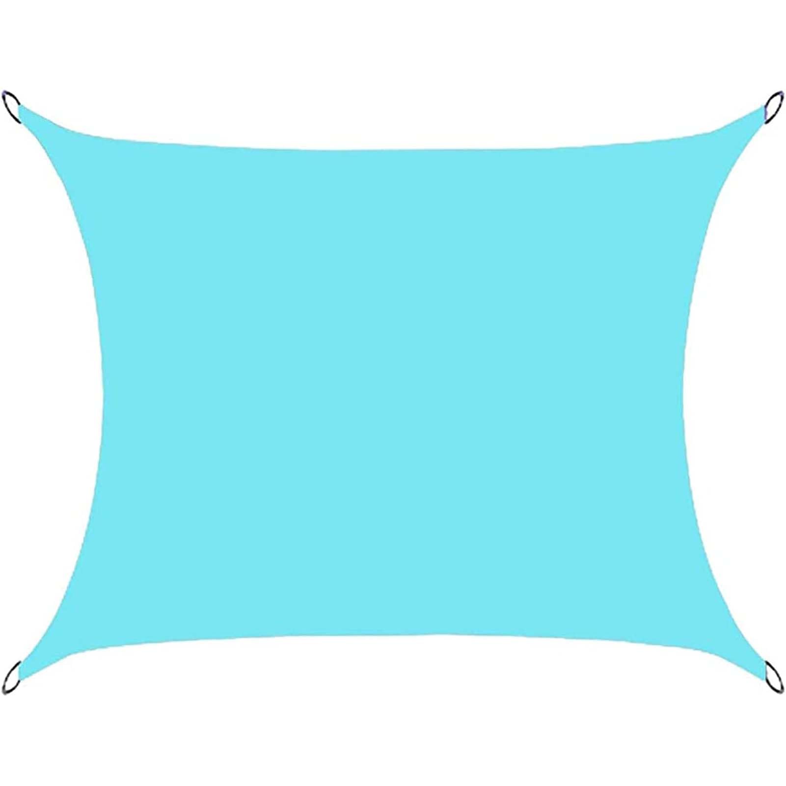 Waterproof Rectangle Sun Shade Sail Canopy, UV Resistant 95% UV Block Heavy Duty Outdoor Shade Cloth, Garden Shade Cover Awning Shelter with Rings, for Patio, Backyard, Pool, Deck