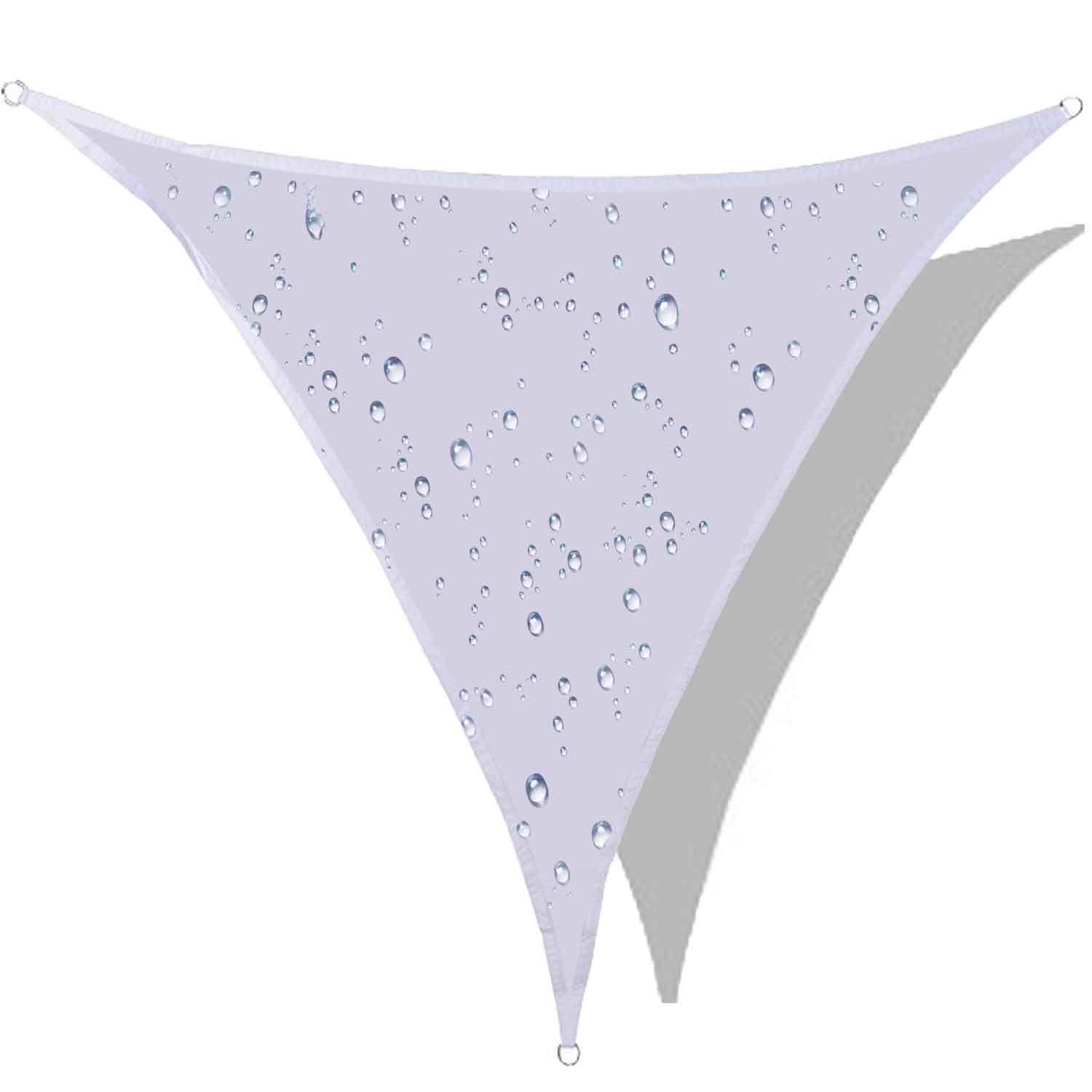 Triangle Sun Shade Waterproof, Sail Shade Triangle, Sun Shade Sail Triangle UV-Block Canopy for Patio Backyard Lawn Garden OutdoorU, 9' x 9'x 9'