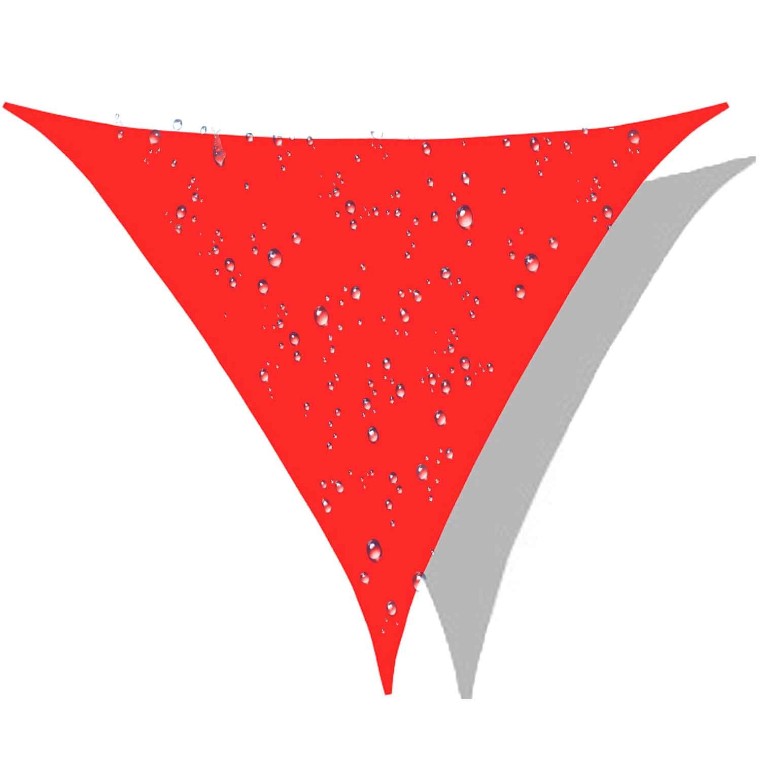 Triangle Sun Shade Waterproof, Sail Shade Triangle, Sun Shade Sail Triangle UV-Block Canopy for Patio Backyard Lawn Garden OutdoorU, 9' x 9'x 9'