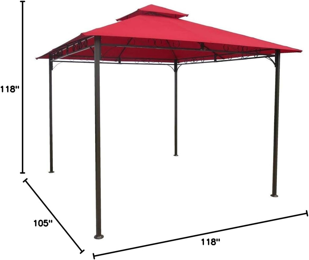 International Caravan Furniture Piece Square Vented Canopy Gazebo