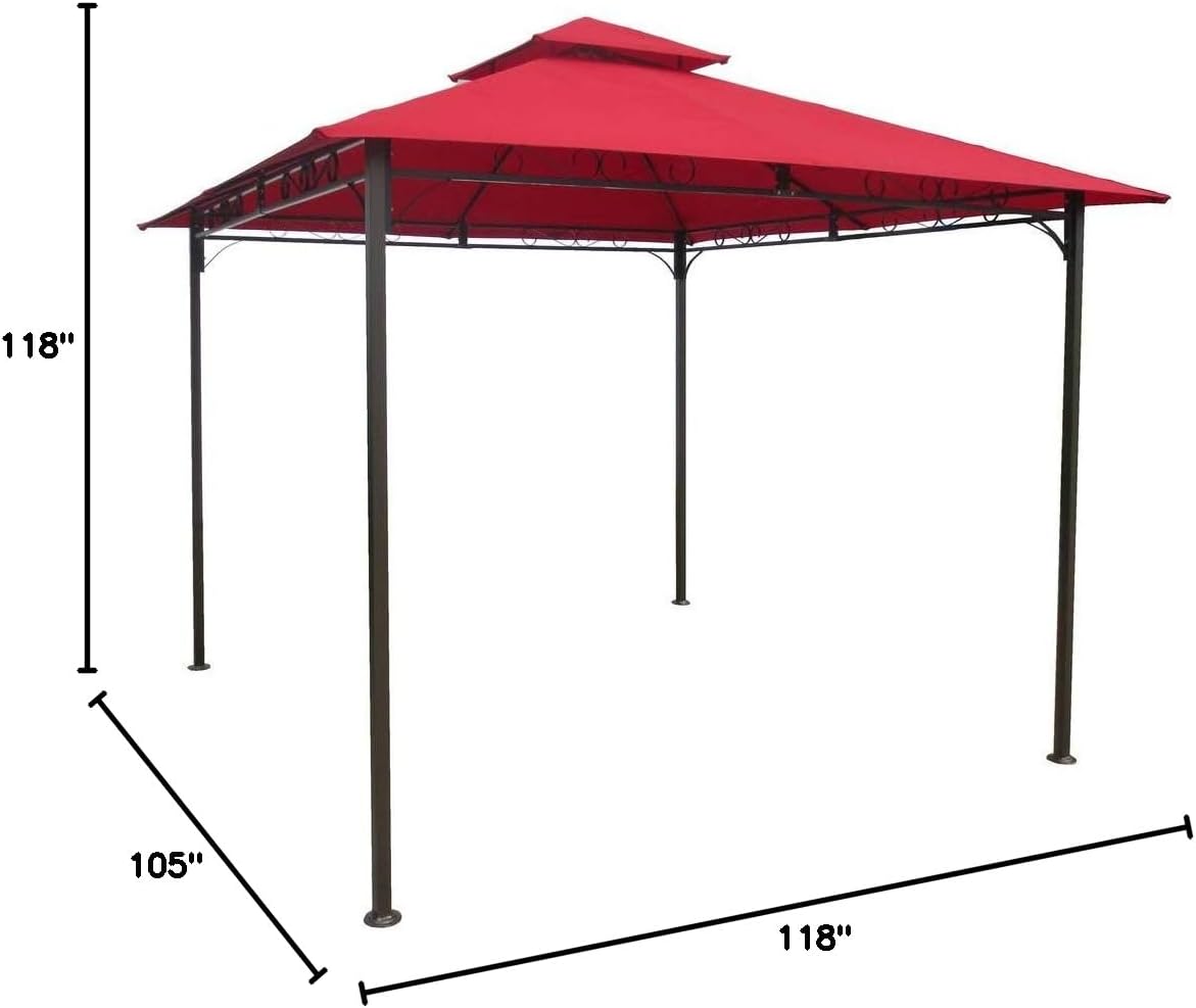 International Caravan Furniture Piece Square Vented Canopy Gazebo