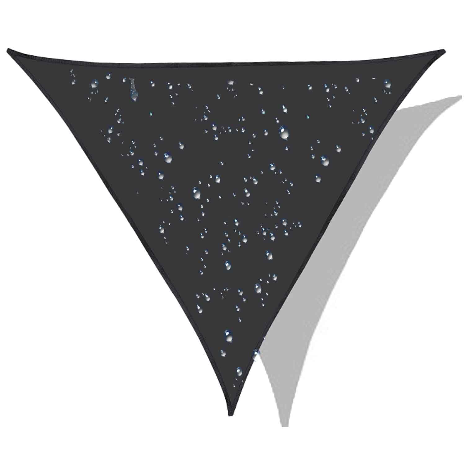 Triangle Sun Shade Waterproof, Sail Shade Triangle, Sun Shade Sail Triangle UV-Block Canopy for Patio Backyard Lawn Garden OutdoorU, 9' x 9'x 9'
