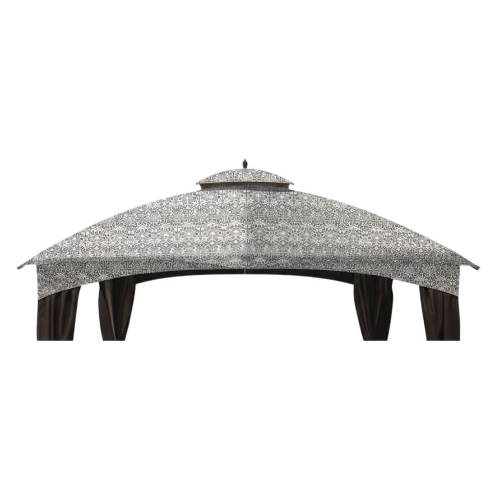 Garden Winds Durable 350 Replacement Canopy Top Compatible with Allen Roth 10' x 12' Gazebo Models GF-12S004B, TPGAZ17-002 - Beige