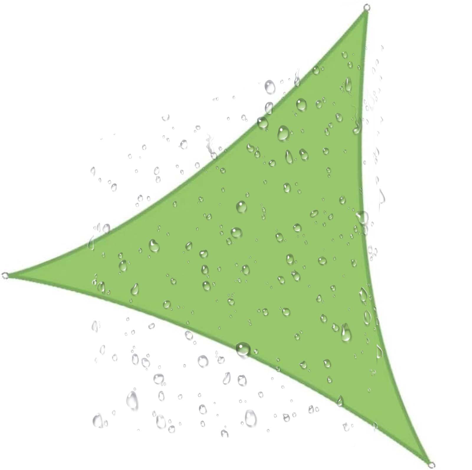 Triangle Waterproof Shade Sail, Heavy Duty Sun Shade Net Awning, UV Resistant Outdoor Canopy, 95% UV Blockage Screen Awning, for Patio, Porch, Pool, Garden