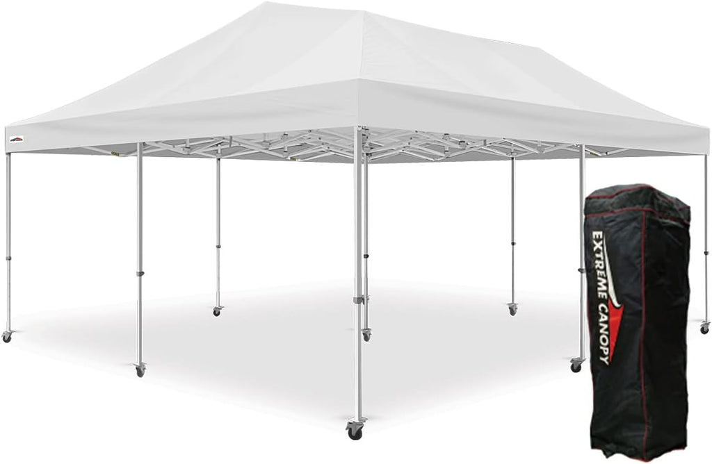 Extreme Canopy Commercial Heavy Duty Aluminum Instant Popup Canopy Tent (White, 20ft x 20ft)