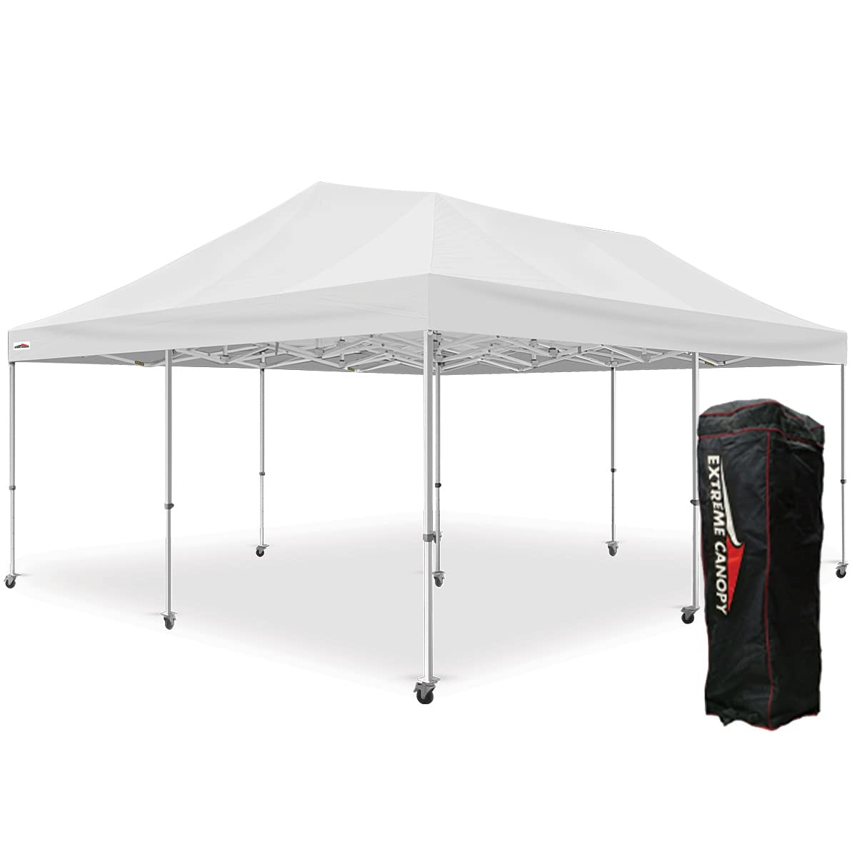 Extreme Canopy Commercial Heavy Duty Aluminum Instant Popup Canopy Tent (White, 20ft x 20ft)