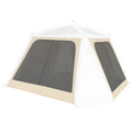 Alvantor® 12' x 12' Pop Up Gazebo, Canopy Tent All Weather & 4-Season Use, 4-Door PVC/Mesh/Polyester Curtain Addable, Top Mesh & Cover Portable Pergolas Pavilion for Patio, Backyard, Deck