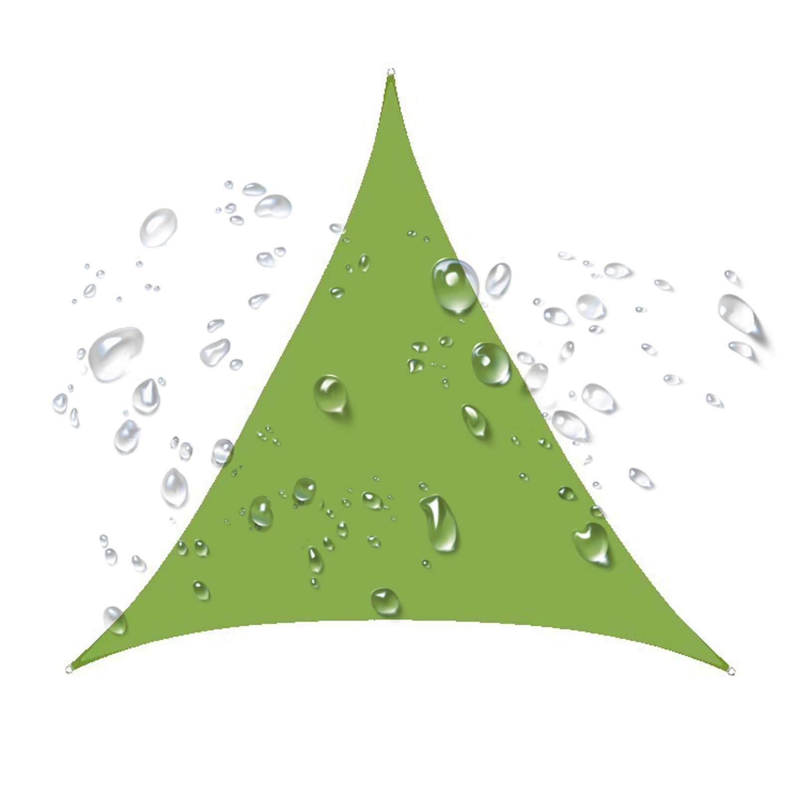 Triangle Sun Shade Sail Waterproof Canopy, Triangular UV Resistant Awning, Curved Edges Shade Cloth, Outdoor Sunshade Cover for Patio, Garden, Deck, Backyard, Carport, Pool