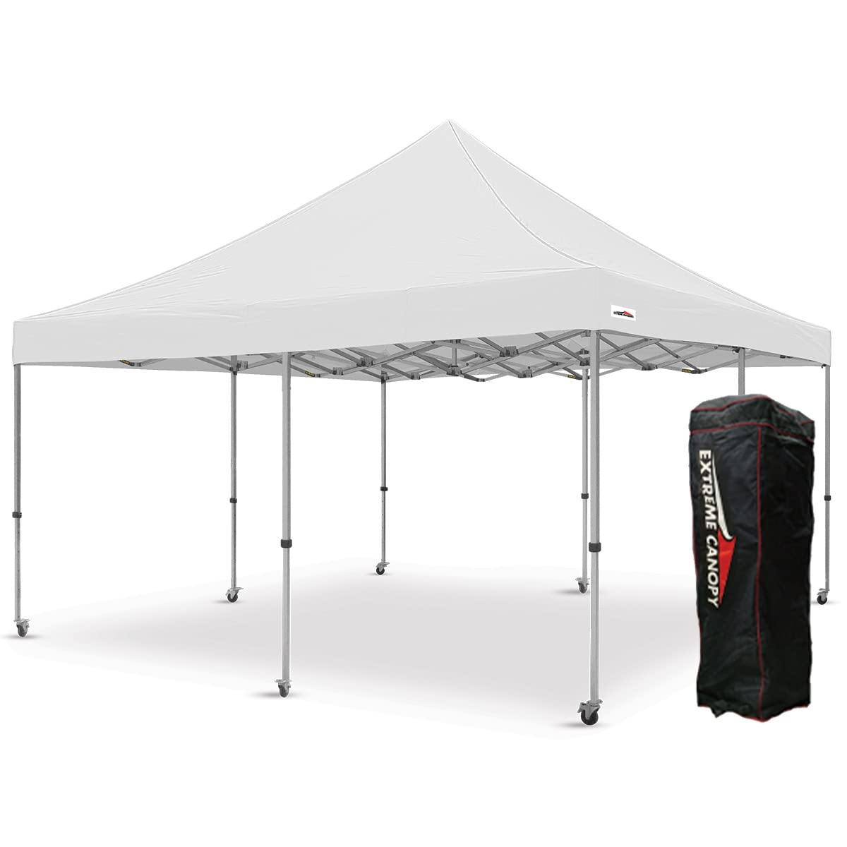 Extreme Canopy Commercial Heavy Duty Aluminum Instant Popup Canopy Tent (White, 20ft x 20ft)