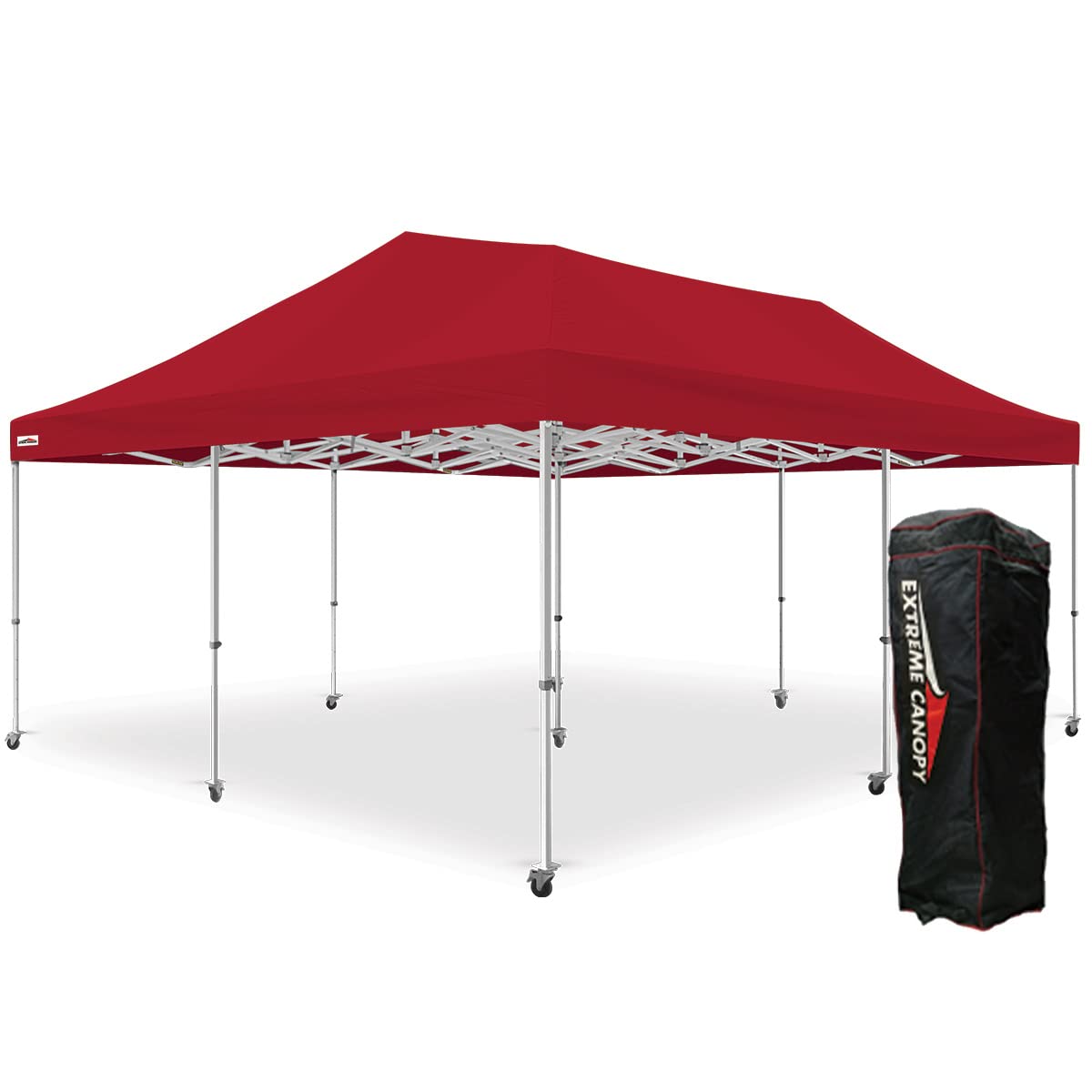 Extreme Canopy Commercial Heavy Duty Aluminum Instant Popup Canopy Tent (White, 20ft x 20ft)
