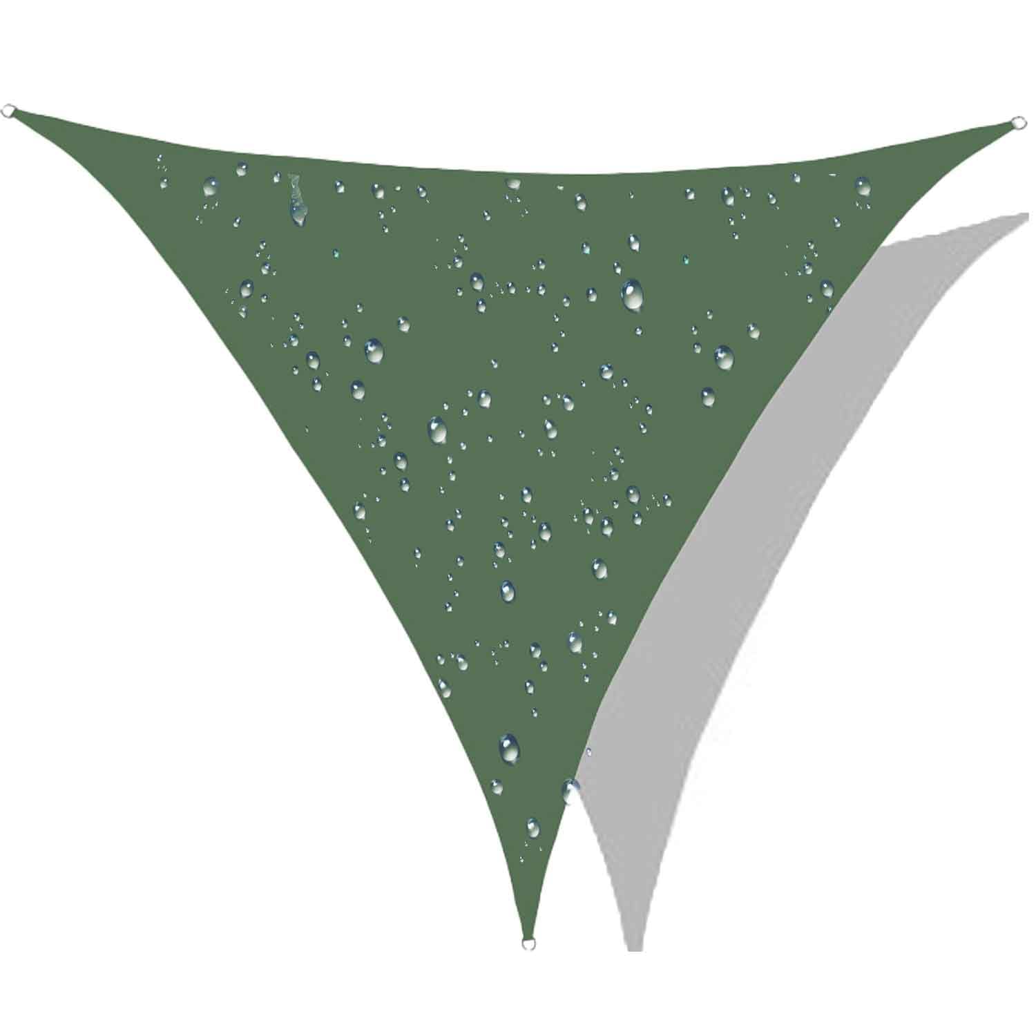 Triangle Sun Shade Waterproof, Sail Shade Triangle, Sun Shade Sail Triangle UV-Block Canopy for Patio Backyard Lawn Garden OutdoorU, 9' x 9'x 9'