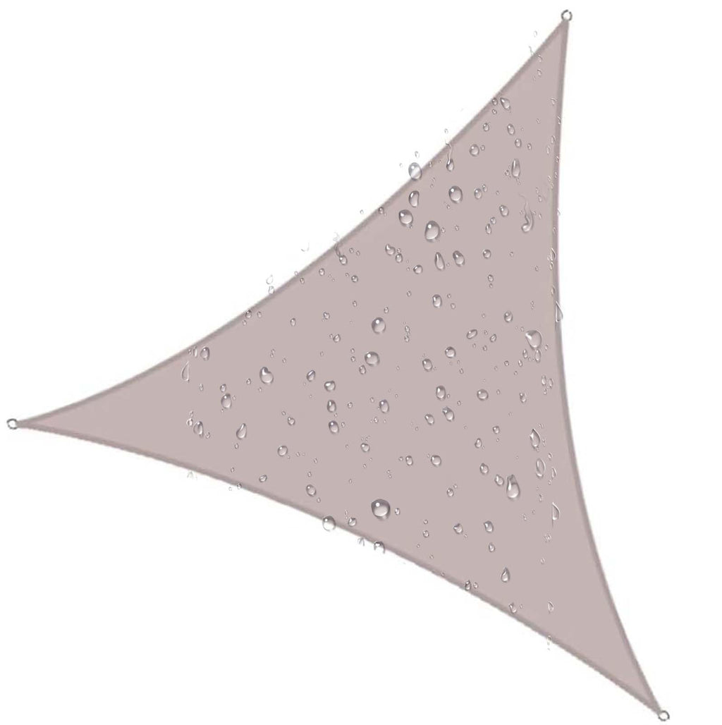Triangle Waterproof Shade Sail, Heavy Duty Sun Shade Net Awning, UV Resistant Outdoor Canopy, 95% UV Blockage Screen Awning, for Patio, Porch, Pool, Garden