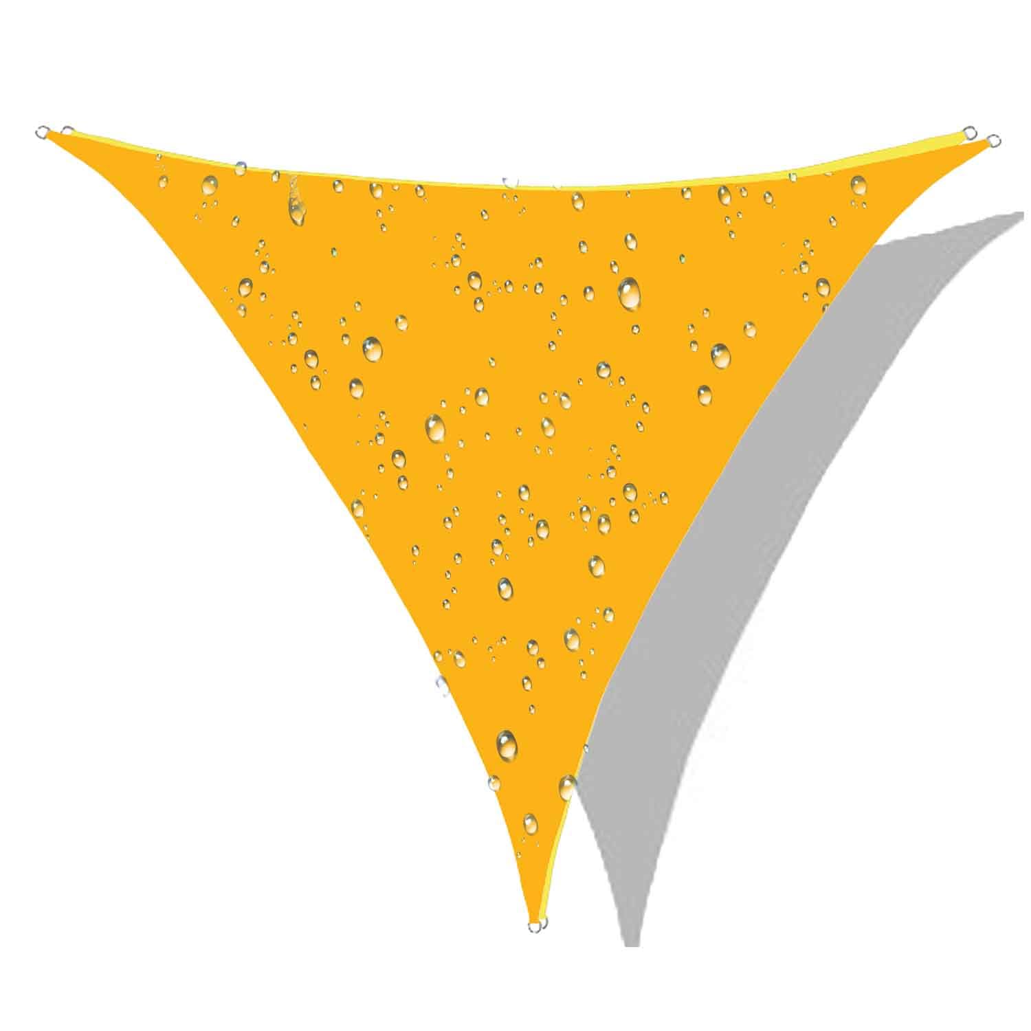Triangle Sun Shade Waterproof, Sail Shade Triangle, Sun Shade Sail Triangle UV-Block Canopy for Patio Backyard Lawn Garden OutdoorU, 9' x 9'x 9'