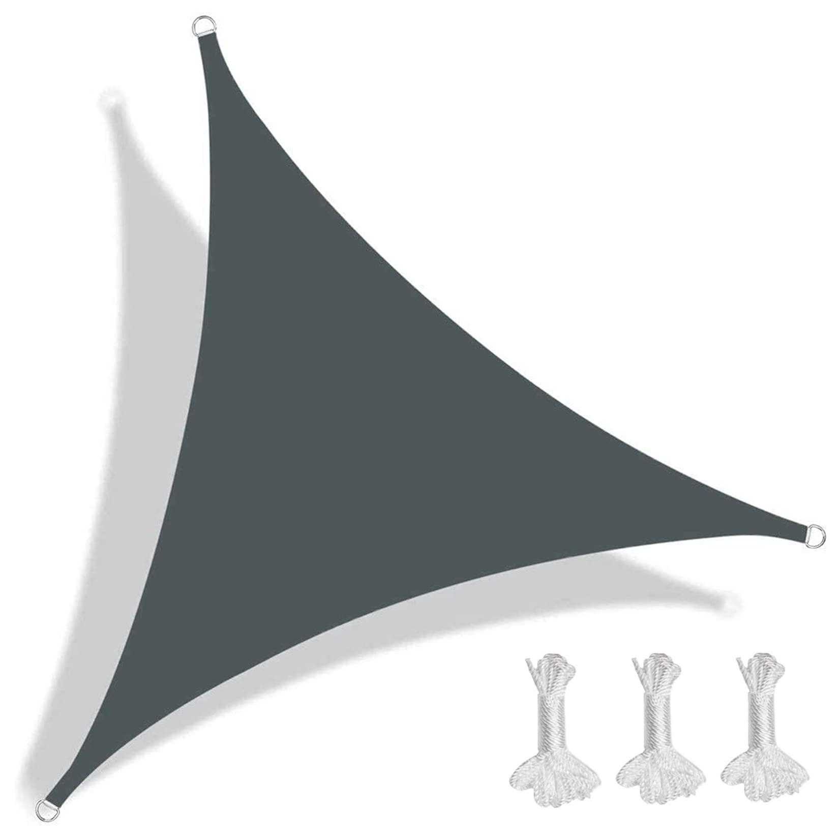 Waterproof Sun Shade Sail Canopy, Triangle Outdoor Cover for Patio, Deck, Backyard & Balcony, UV Resistant, Water-Repellent, Red Wine, 8.6x8.6x8.6m