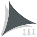 Waterproof Sun Shade Sail Canopy - Triangle Outdoor Cover for Backyard, Deck, Patio, Balcony - UV Resistant, Durable, 7.5x7.5x7.5m, Ideal for Garden and Pool