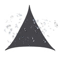 Triangle Sun Shade Sail Waterproof Canopy, Triangular UV Resistant Awning, Curved Edges Shade Cloth, Outdoor Sunshade Cover for Patio, Garden, Deck, Backyard, Carport, Pool