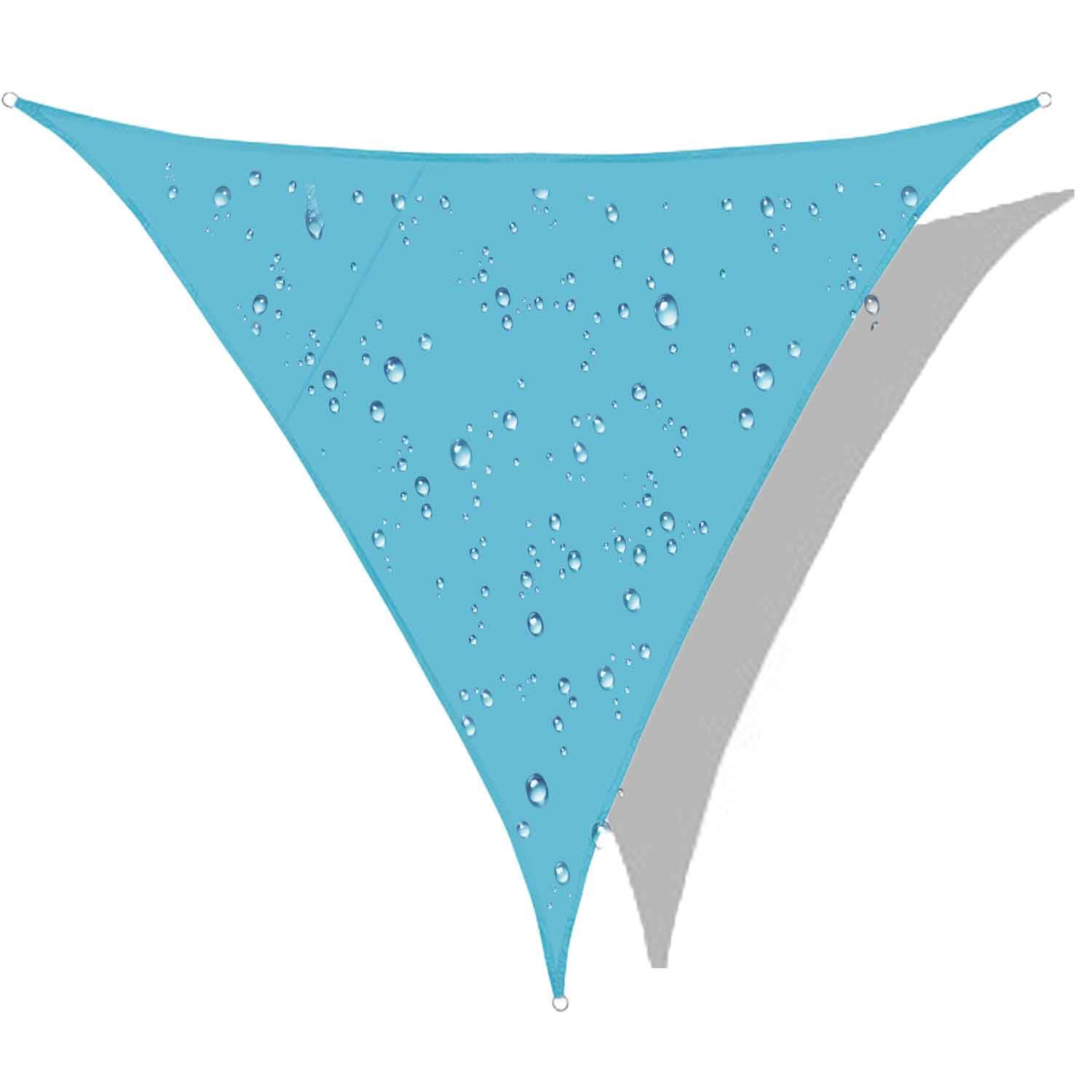 Triangle Sun Shade Waterproof, Sail Shade Triangle, Sun Shade Sail Triangle UV-Block Canopy for Patio Backyard Lawn Garden OutdoorU, 9' x 9'x 9'