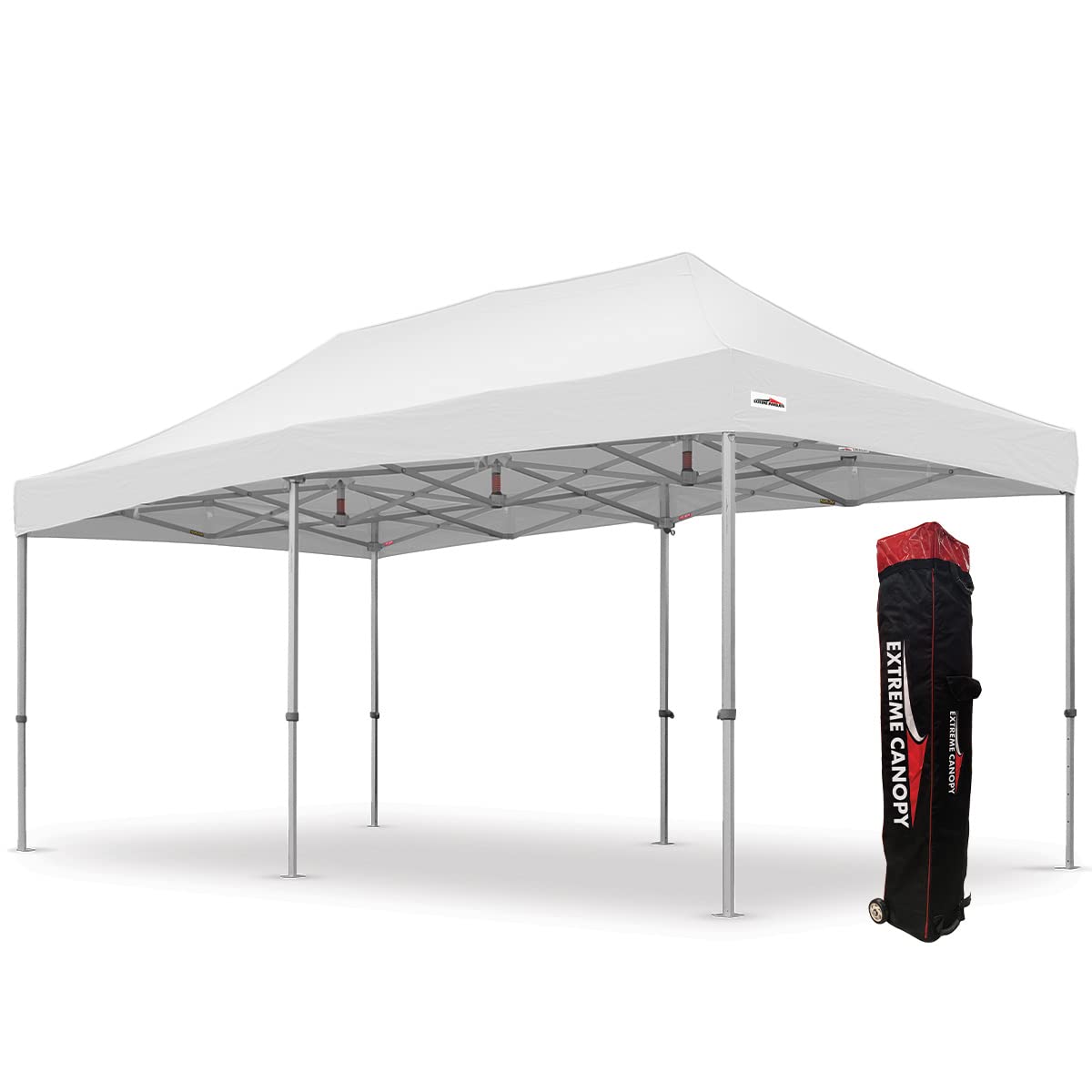 Extreme Canopy Commercial Heavy Duty Aluminum Instant Popup Canopy Tent (White, 20ft x 20ft)