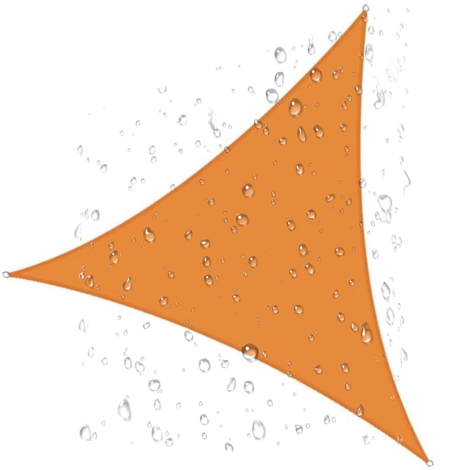 Triangle Waterproof Shade Sail, Heavy Duty Sun Shade Net Awning, UV Resistant Outdoor Canopy, 95% UV Blockage Screen Awning, for Patio, Porch, Pool, Garden