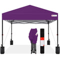 Best Choice Products 10x10ft Pop Up Canopy Tent, Outdoor Shade, 1 Person 1 Minute Set Up, Carry Case, 4 Weight Bags - White