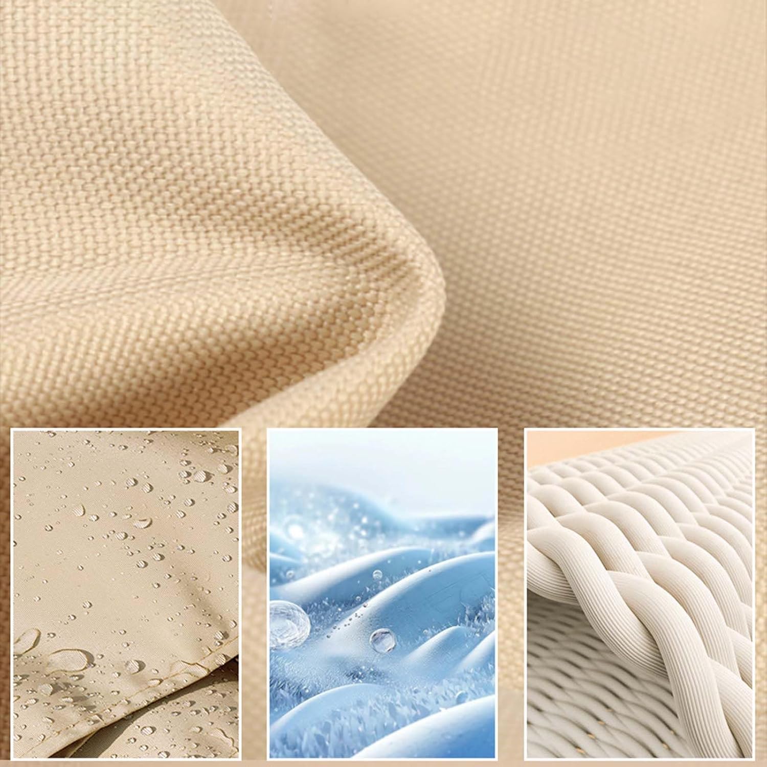 Waterproof Rectangle Sun Shade Sail Canopy, UV Resistant 95% UV Block Heavy Duty Outdoor Shade Cloth, Garden Shade Cover Awning Shelter with Rings, for Patio, Backyard, Pool, Deck
