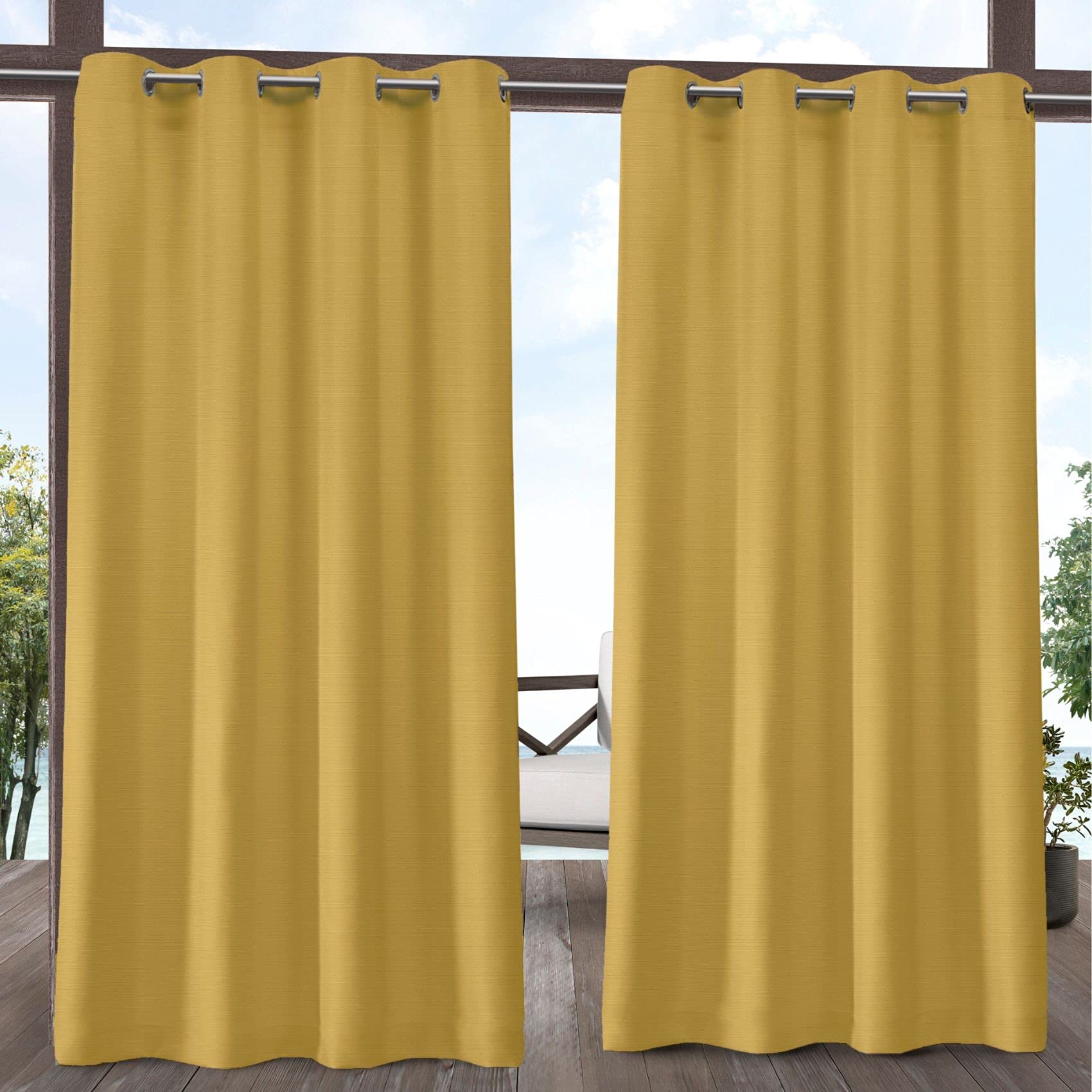 Textured Outdoor Curtains