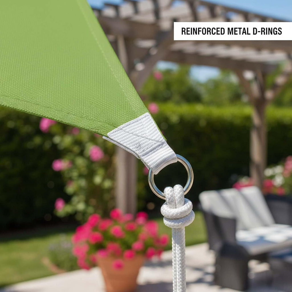 HDPE Sun Shade Sail, Rectangular Waterproof Canopy, 90% Sun Blocking, Lightweight and Tear-Resistant Fabric, Ideal for Poolside, Garden, Patio, Balcony, Pergola, Playground