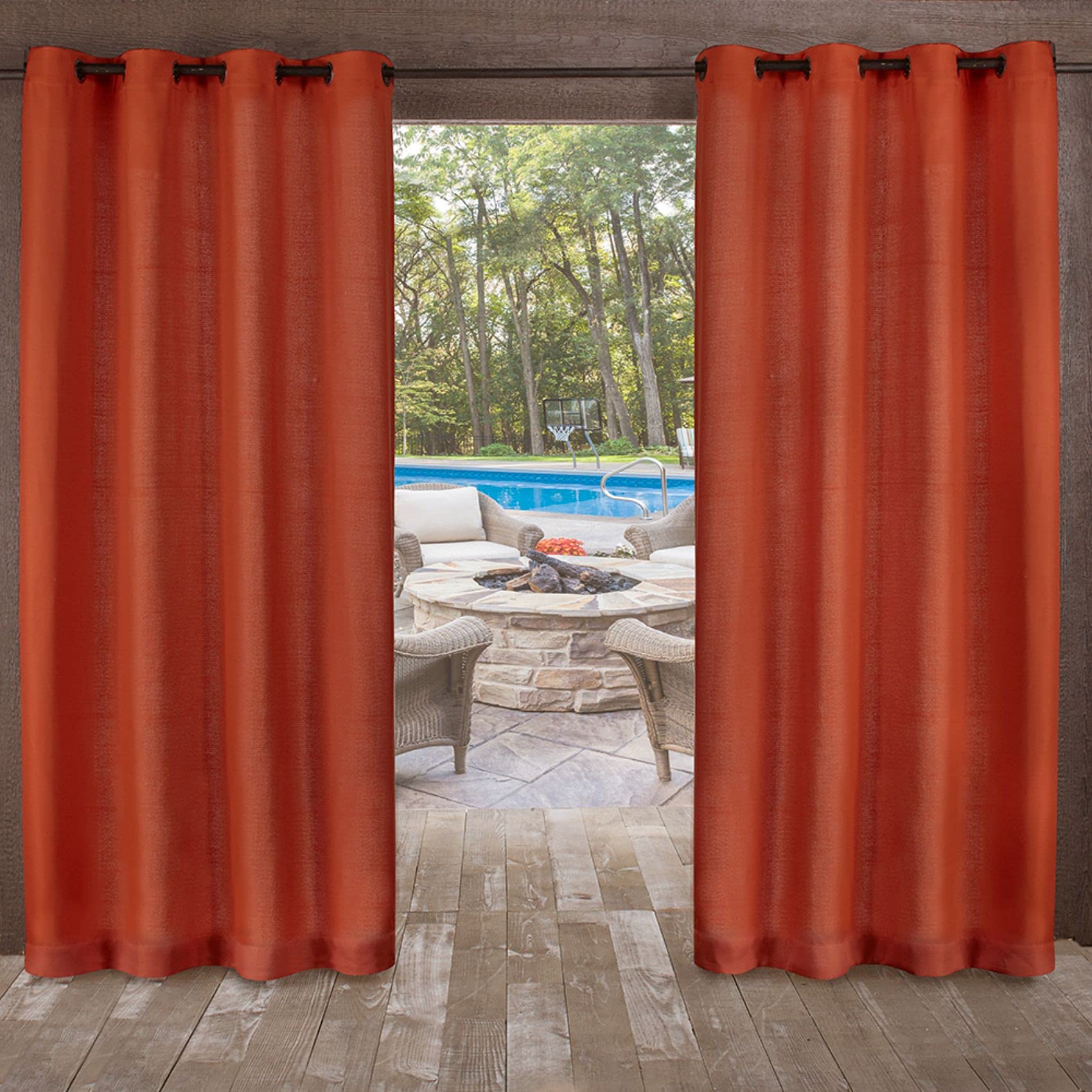 Textured Outdoor Curtains