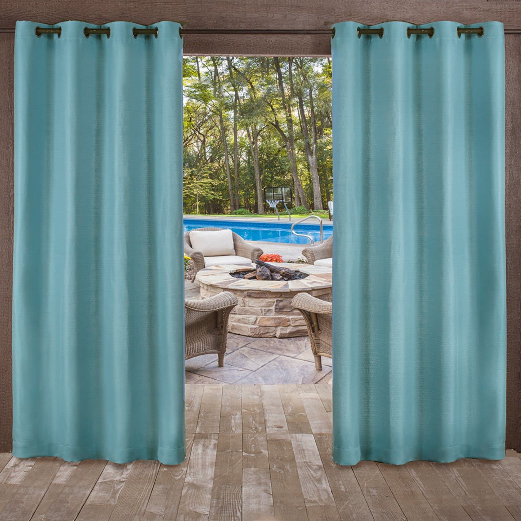 Textured Outdoor Curtains