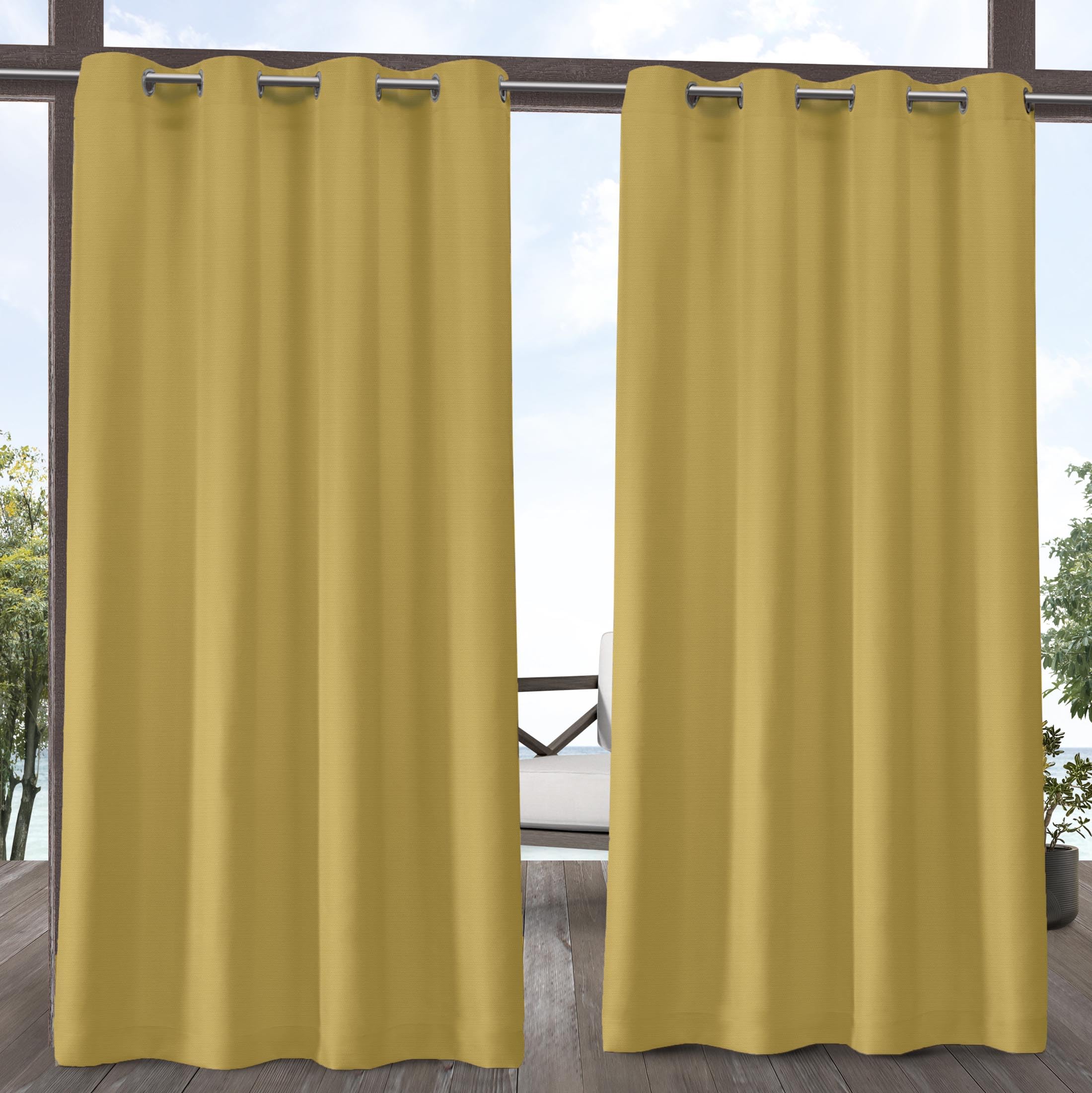 Textured Outdoor Curtains