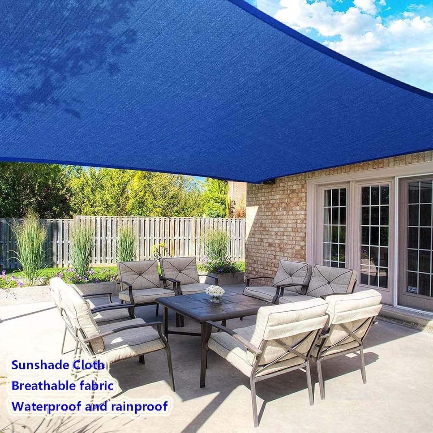Heavy Duty UV Protection Curved Rectangle Sun Shade Sail Canopy – Waterproof Outdoor Awning for Patio, Deck, Pool, Garden, Pergola, Camping & Backyard Use