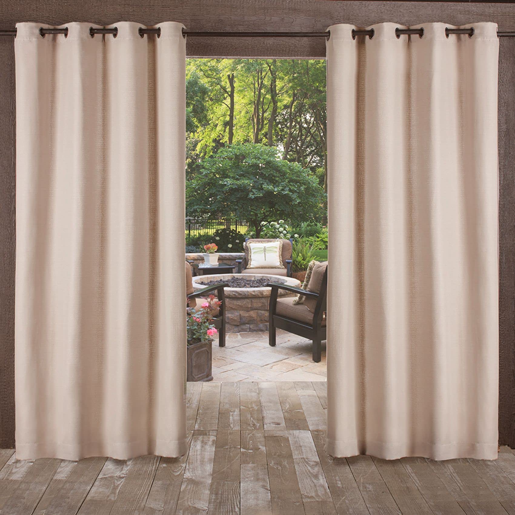 Textured Outdoor Curtains